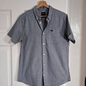 RVCA Men's Gray Short Sleeve Shirt